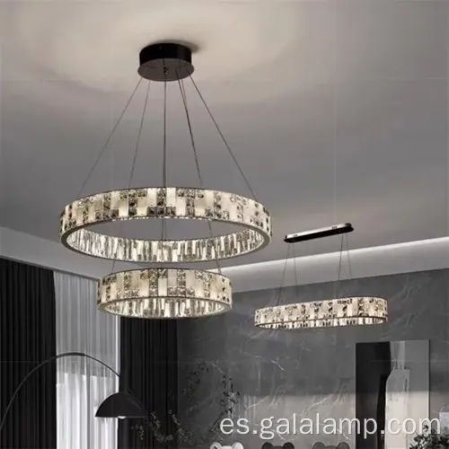 Luxurious Rounds LED LED Candelier para espacios modernos